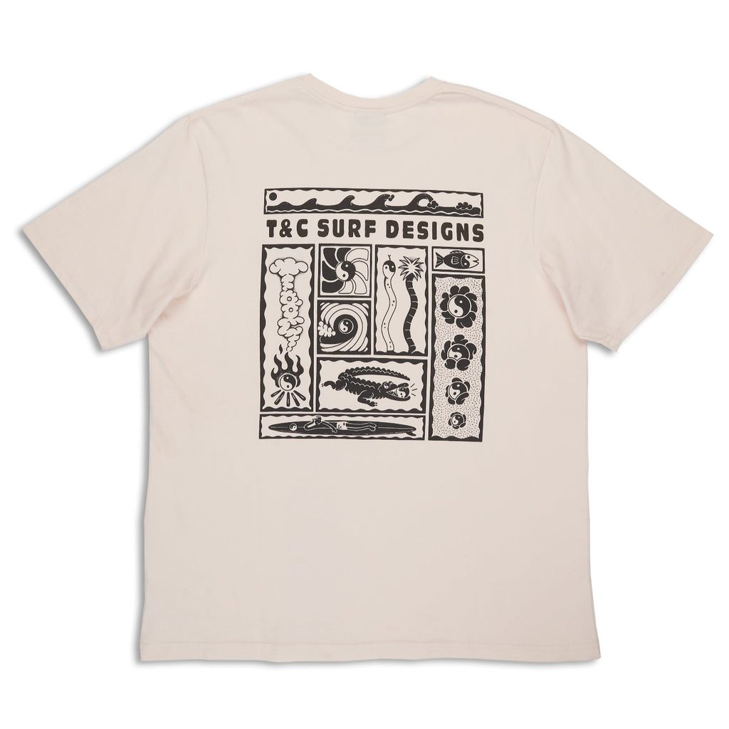 T&C Surf Designs Kenny Camp S/S T-Shirt - Used Pink