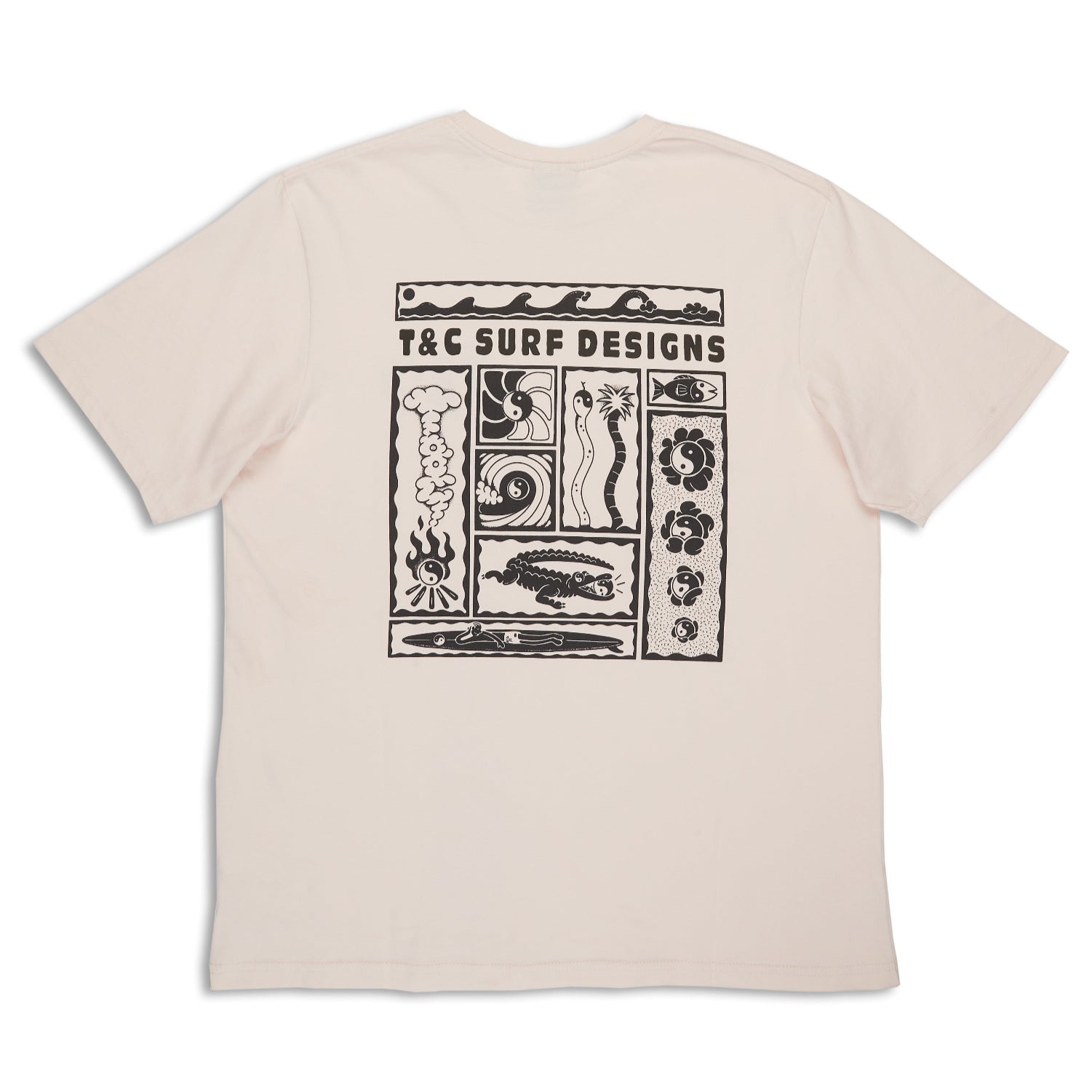 T&C Surf Designs Kenny Camp S/S T-Shirt - Used Pink