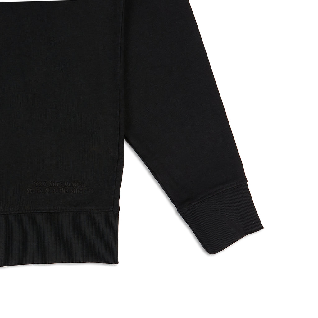 T&C Surf Designs Plain Full Zip Hooded - Black