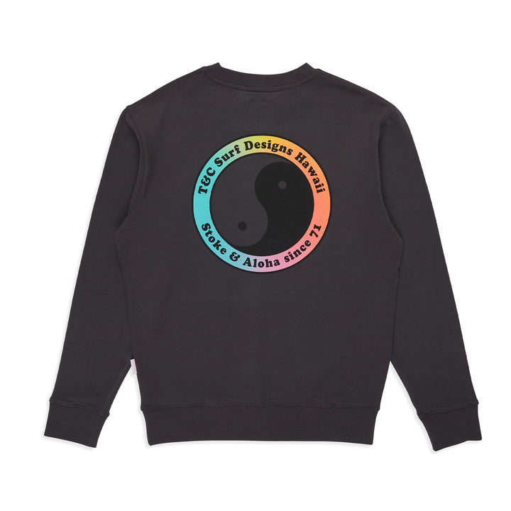 T&C Surf Designs YY 71 CREW SWEAT - Washed Black