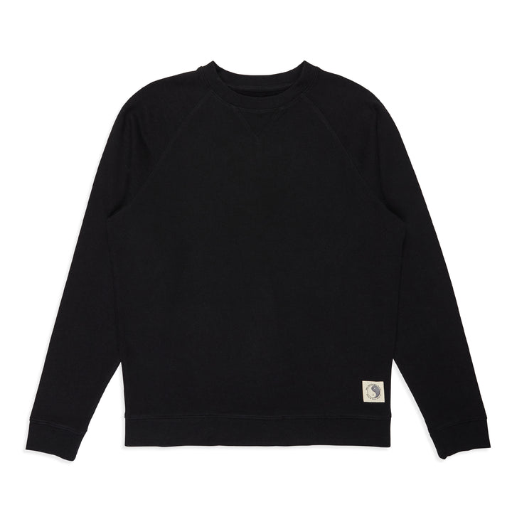 T&C Surf Designs Plain Crew Sweat - Black