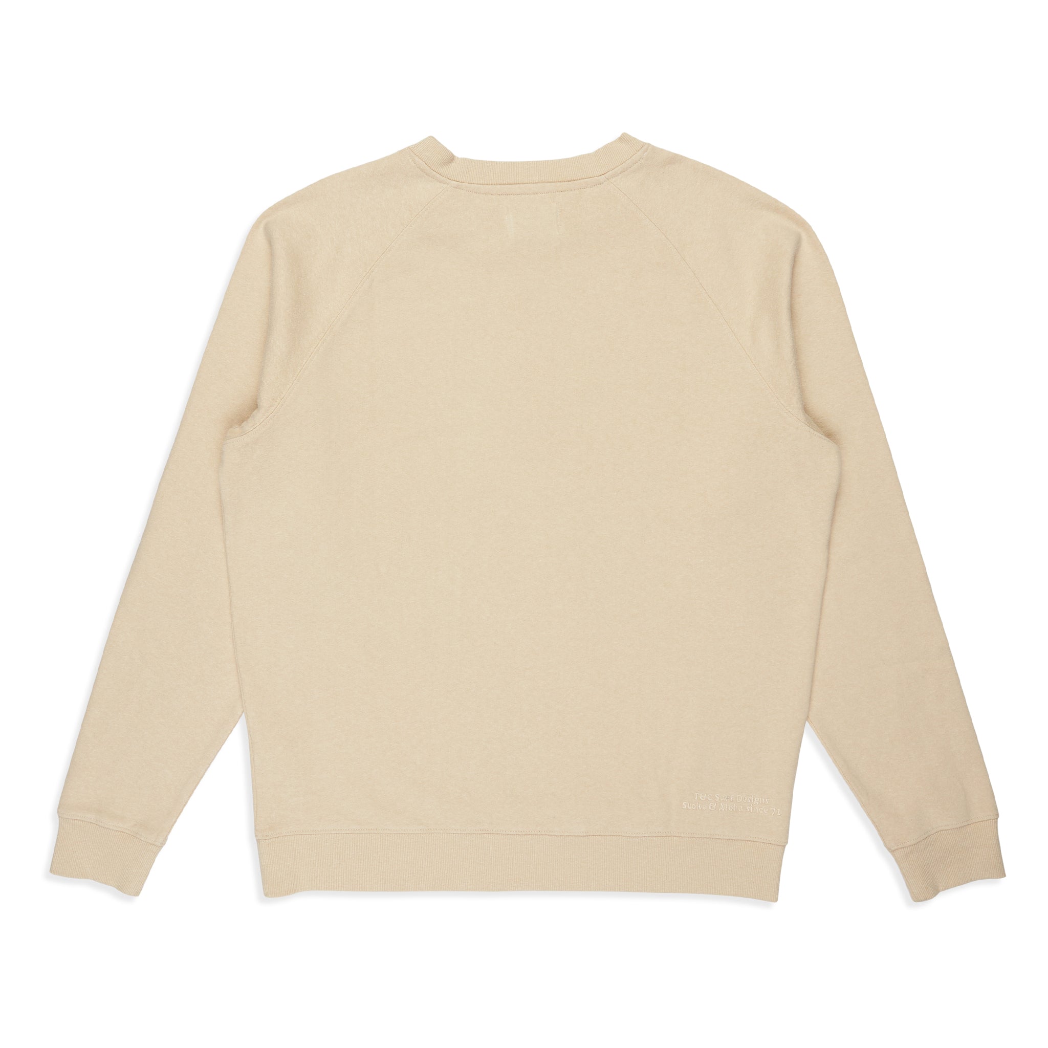 T&C Surf Designs Plain Crew Sweatshirt - Natural
