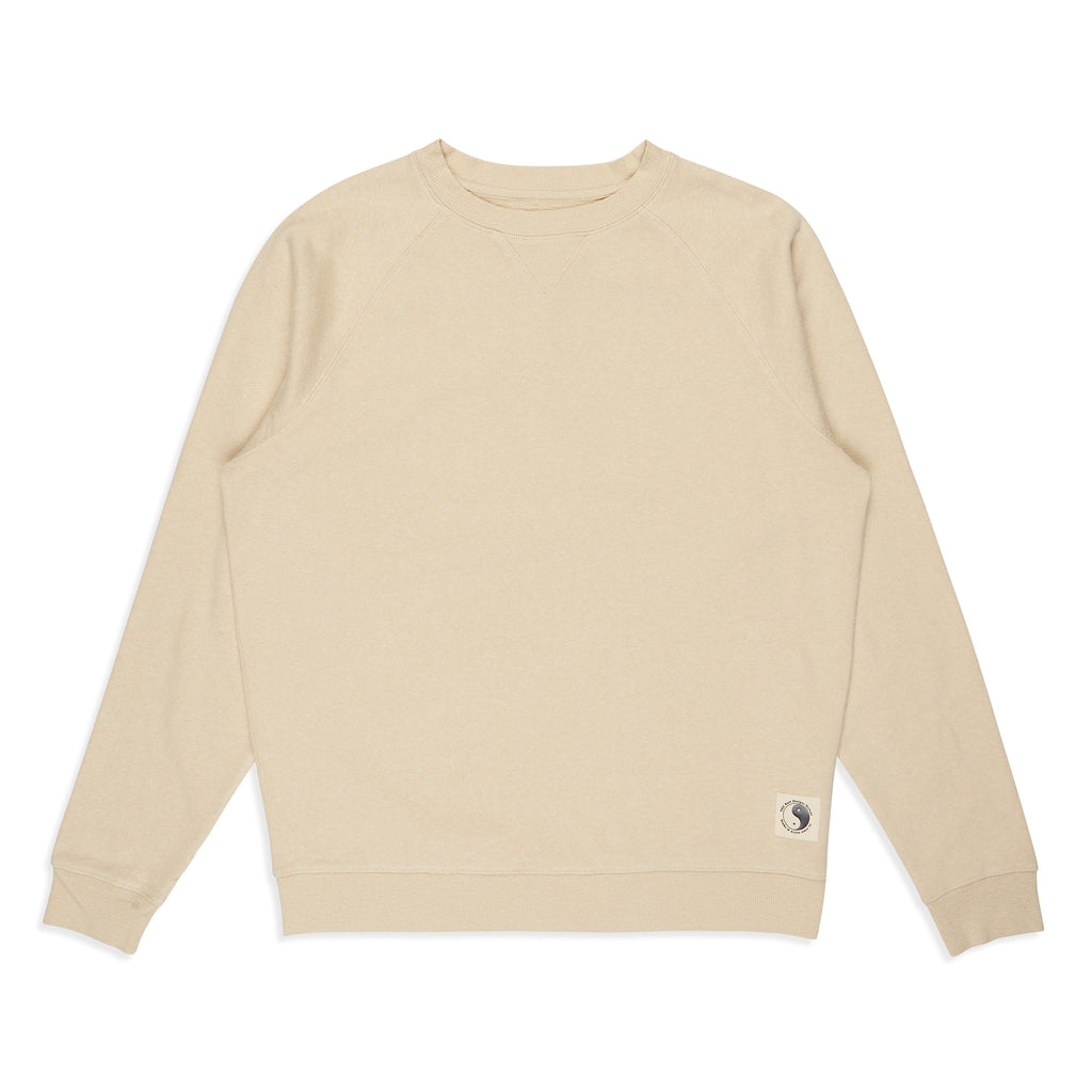 T&C Surf Designs Plain Crew Sweatshirt - Natural