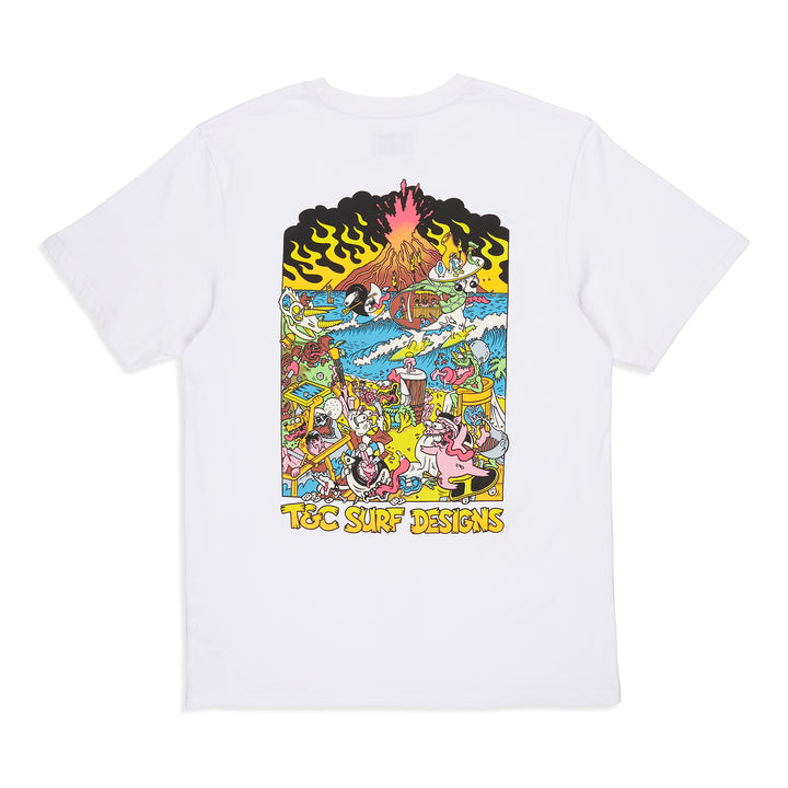 T&C Surf Designs Jon Earthly Delights S/S tee - White