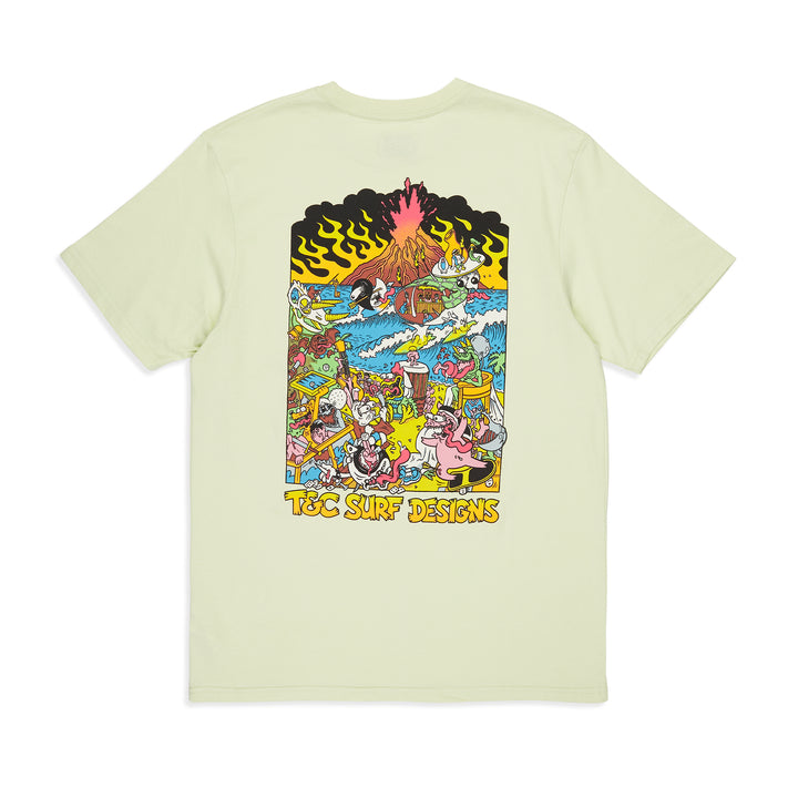 T&C Surf Designs Jon Earthly Delights S/S tee - Lime Cream