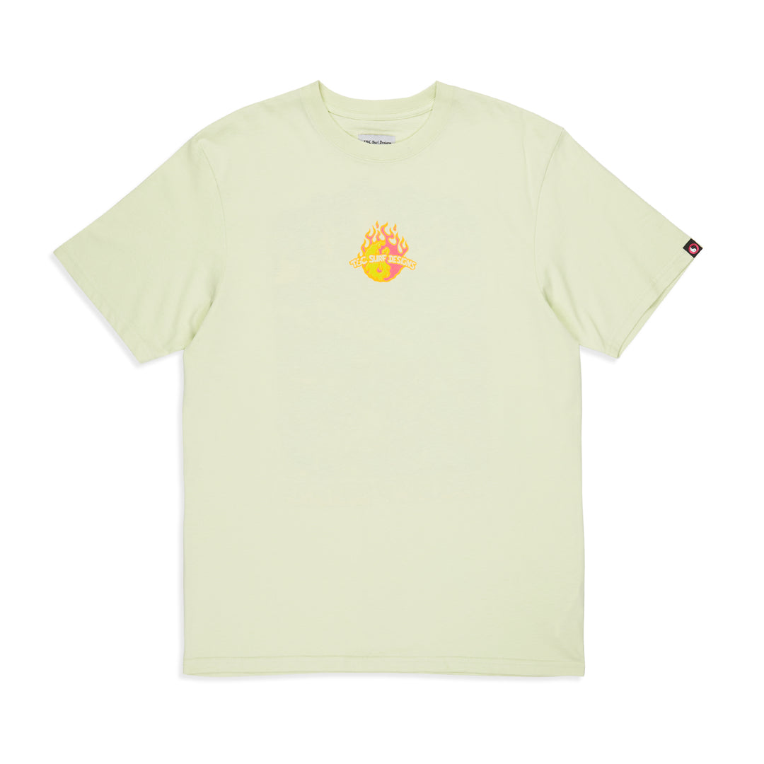 T&C Surf Designs Jon Earthly Delights S/S tee - Lime Cream