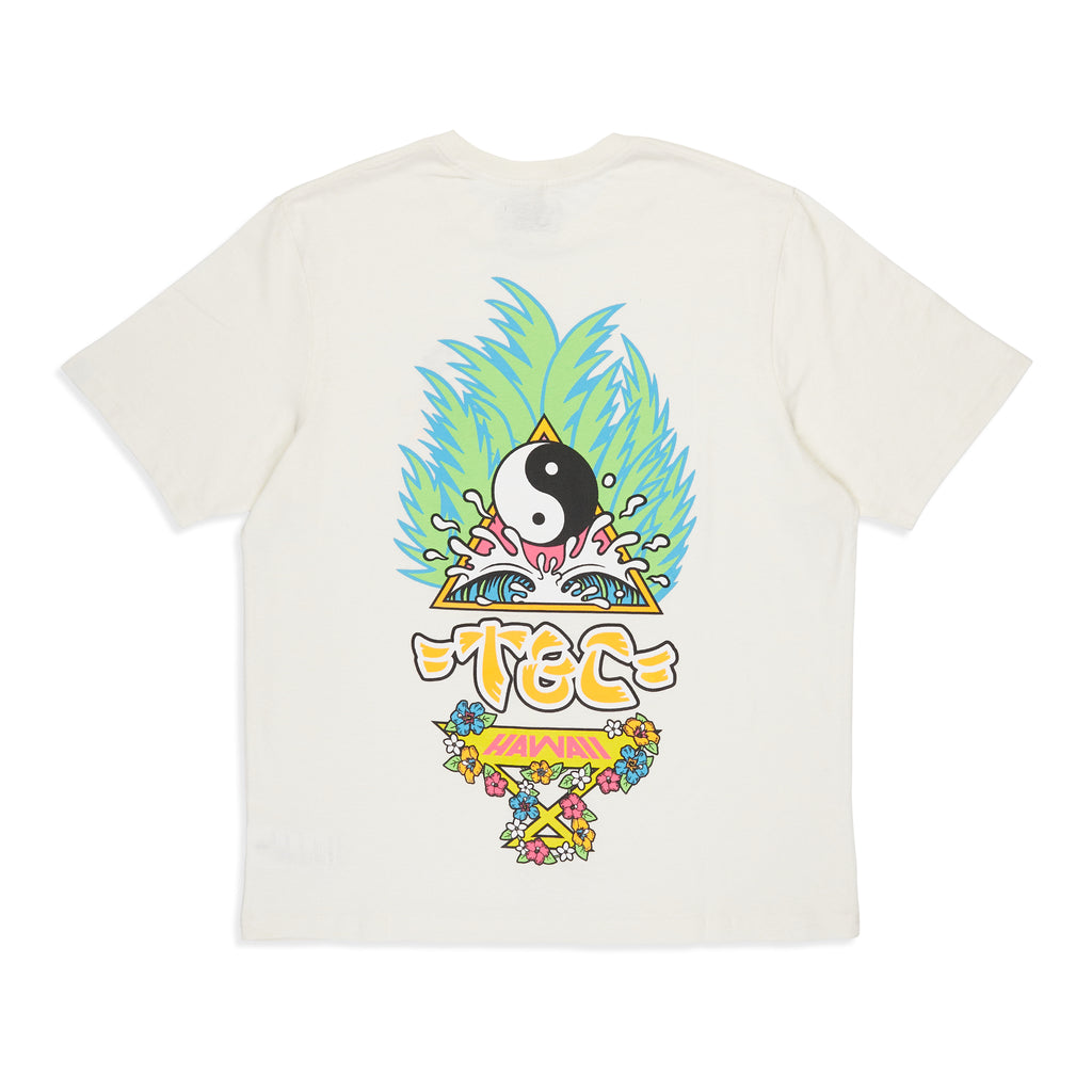 T&C Surf Designs Palms S/S T-Shirt - Off White