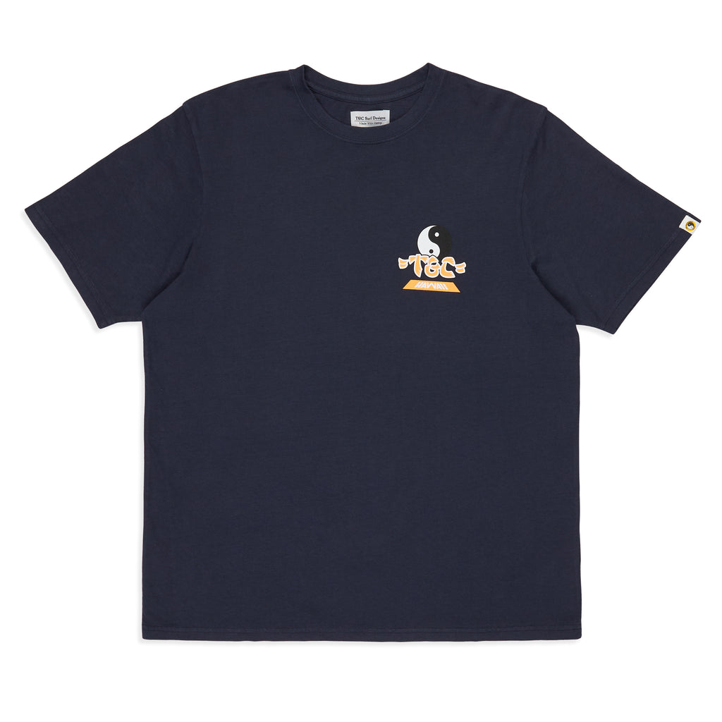 T&C Surf Designs Palms S/S T-Shirt - Navy