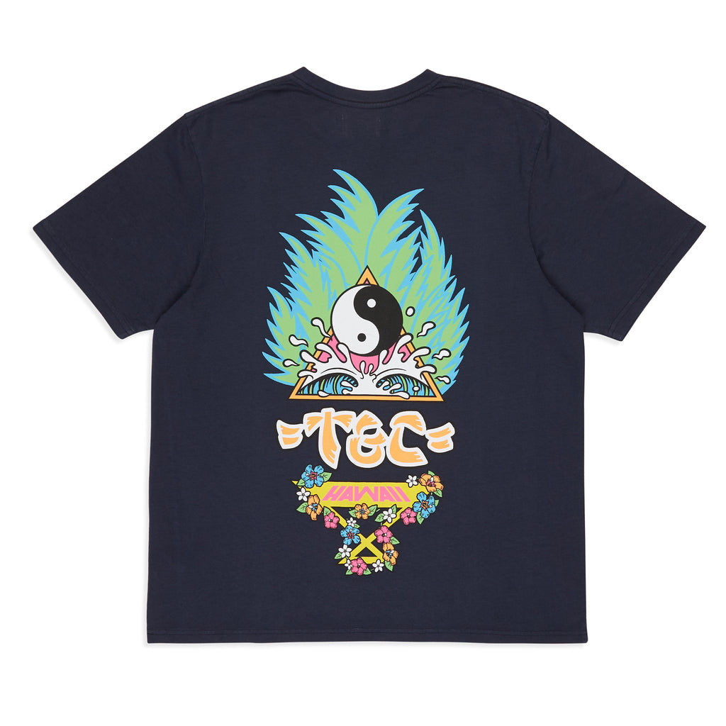 T&C Surf Designs Palms S/S T-Shirt - Navy