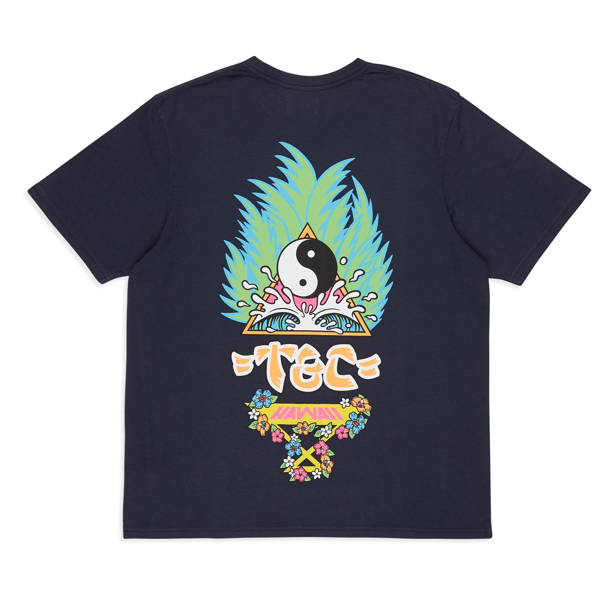 T&C Surf Designs Palms S/S T-Shirt - Navy
