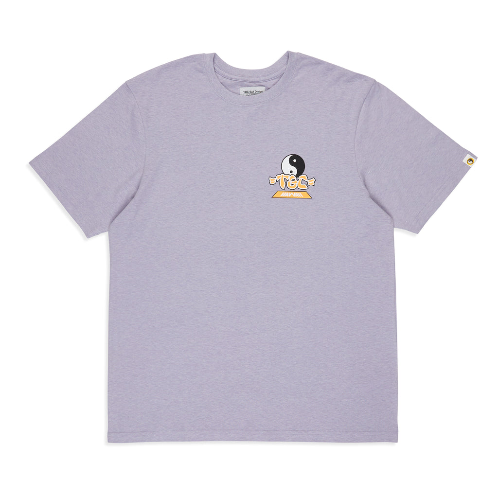 T&C Surf Designs Palms S/S T-Shirt - Washed Lavender