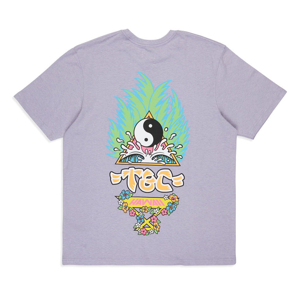 T&C Surf Designs Palms S/S T-Shirt - Washed Lavender