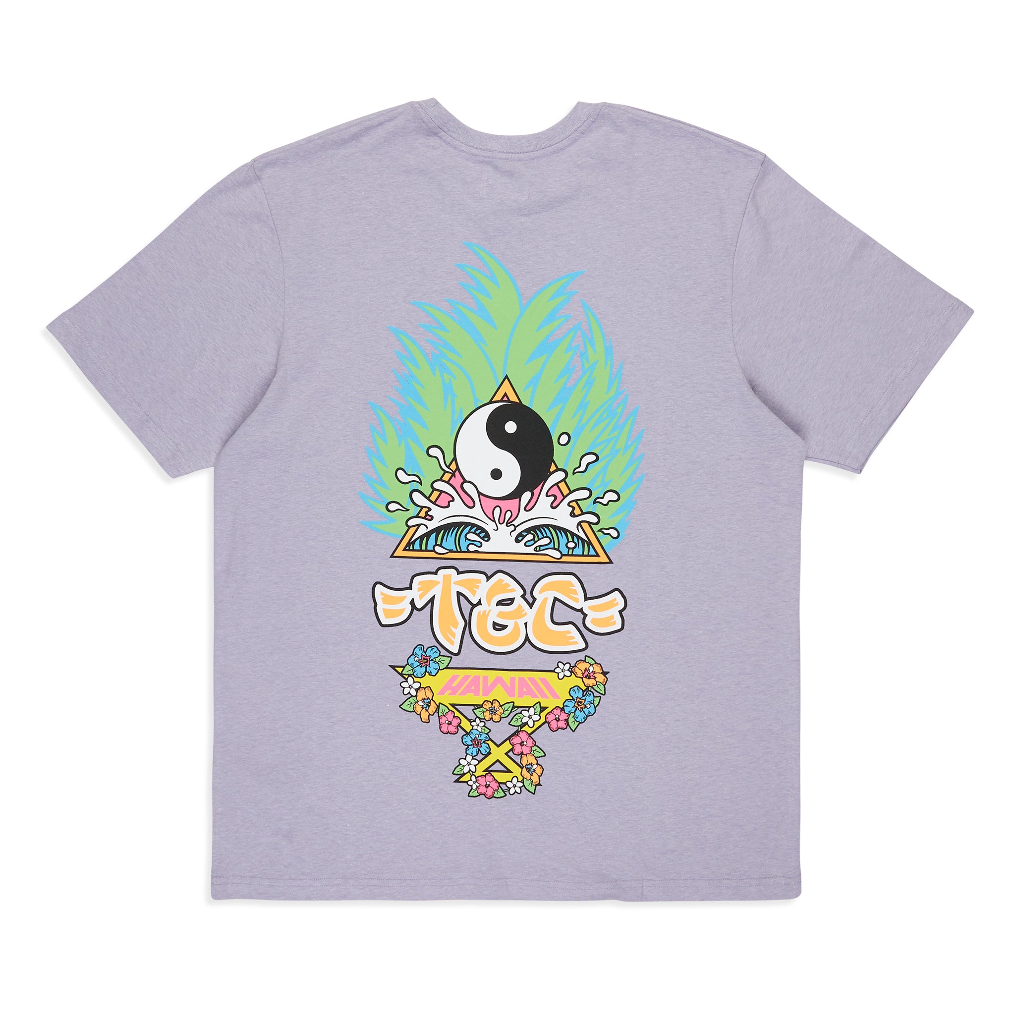 T&C Surf Designs Palms S/S T-Shirt - Washed Lavender