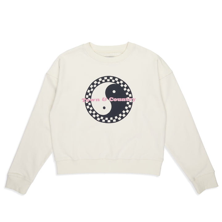 T&amp;C Surf Designs Women Checky Crew Sweat - Off White