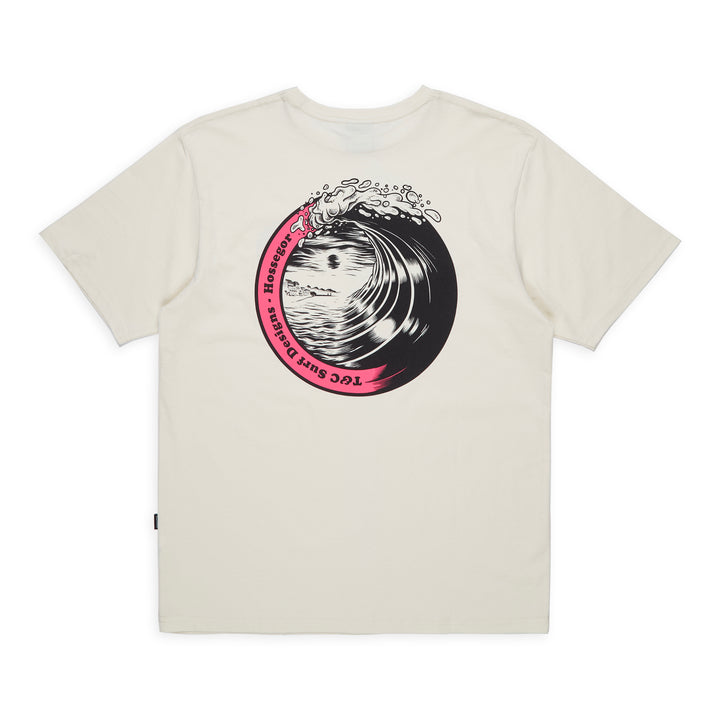 T&amp;C Surf Designs Tortuga Hossegor S/S Tee - Off White Pink