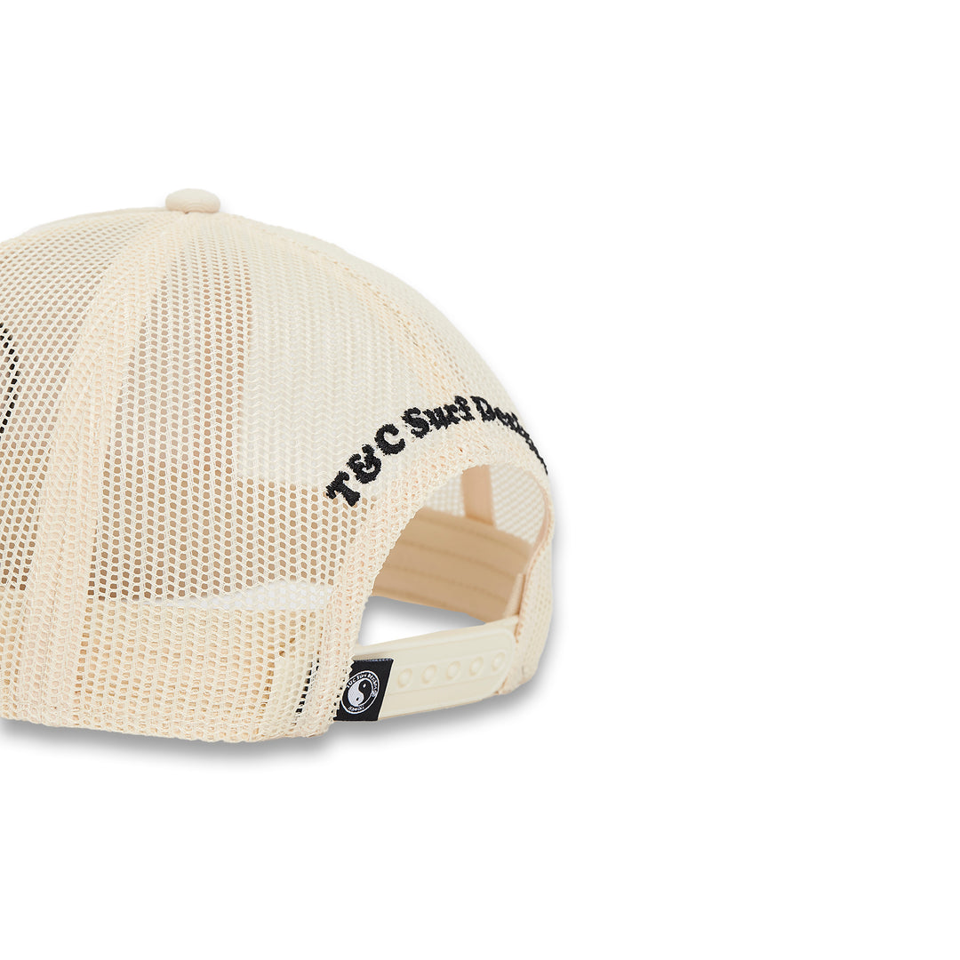 T&C Surf Designs YY Trucker Cap - Natural Natural Pink logo