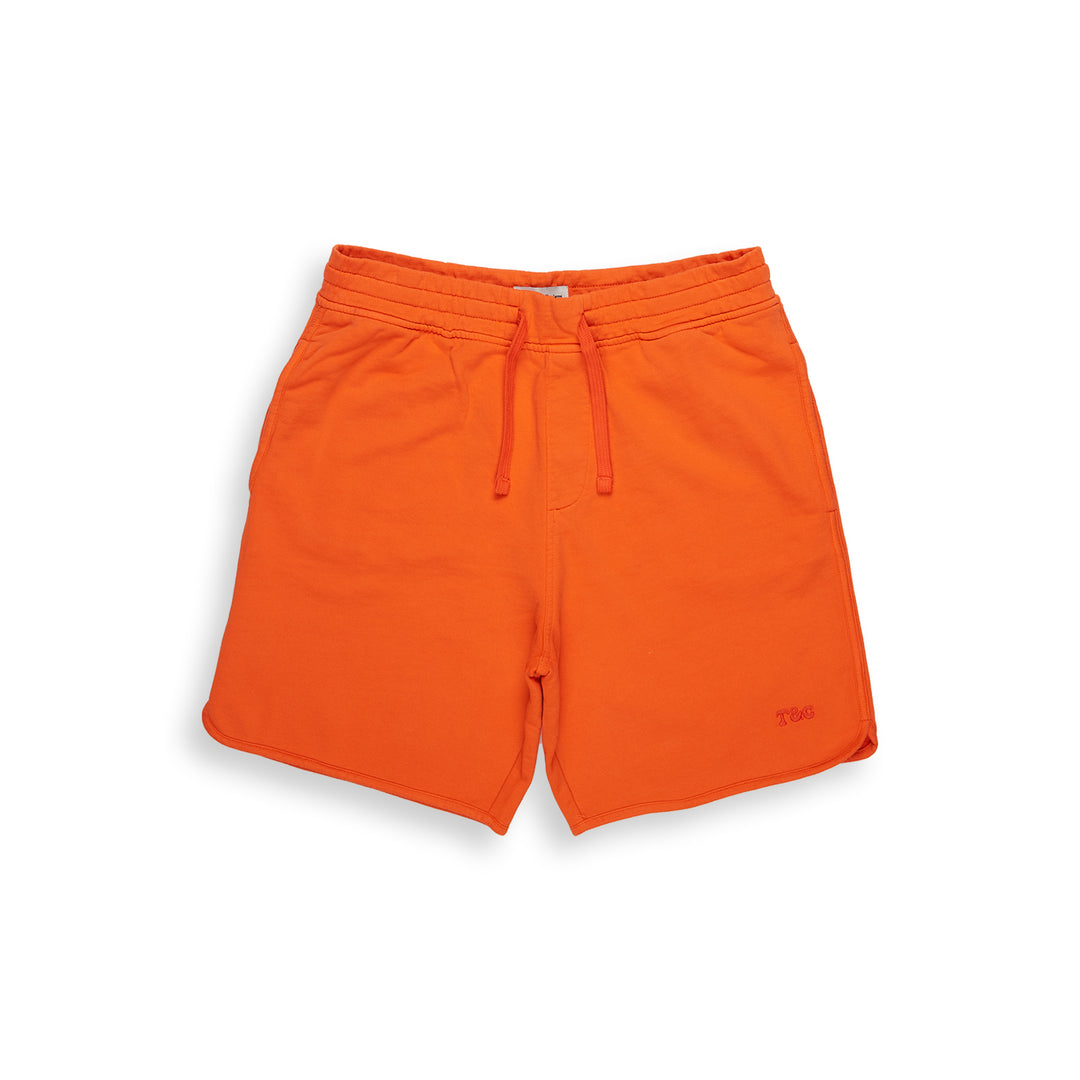 T&C Surf Designs YY Logo Sweat Short- Tangerine