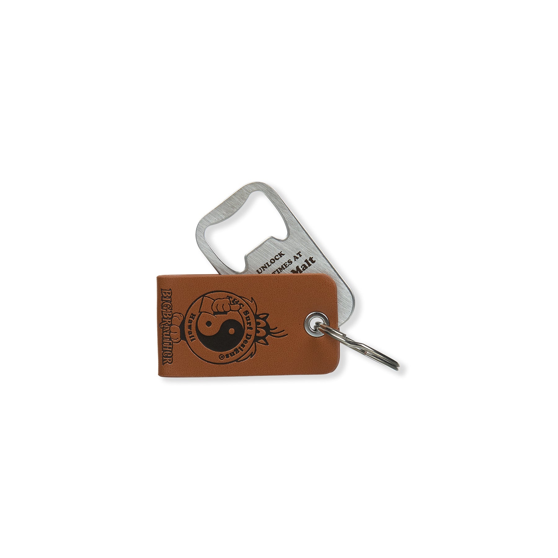 T&amp;C Surf Designs &amp; Big Brauther Keyring - Natural