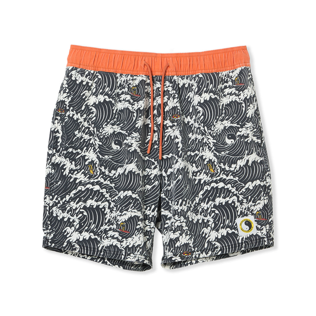 T&C Surf Designs Aloha Elastic 17,5" Beach Short-Black