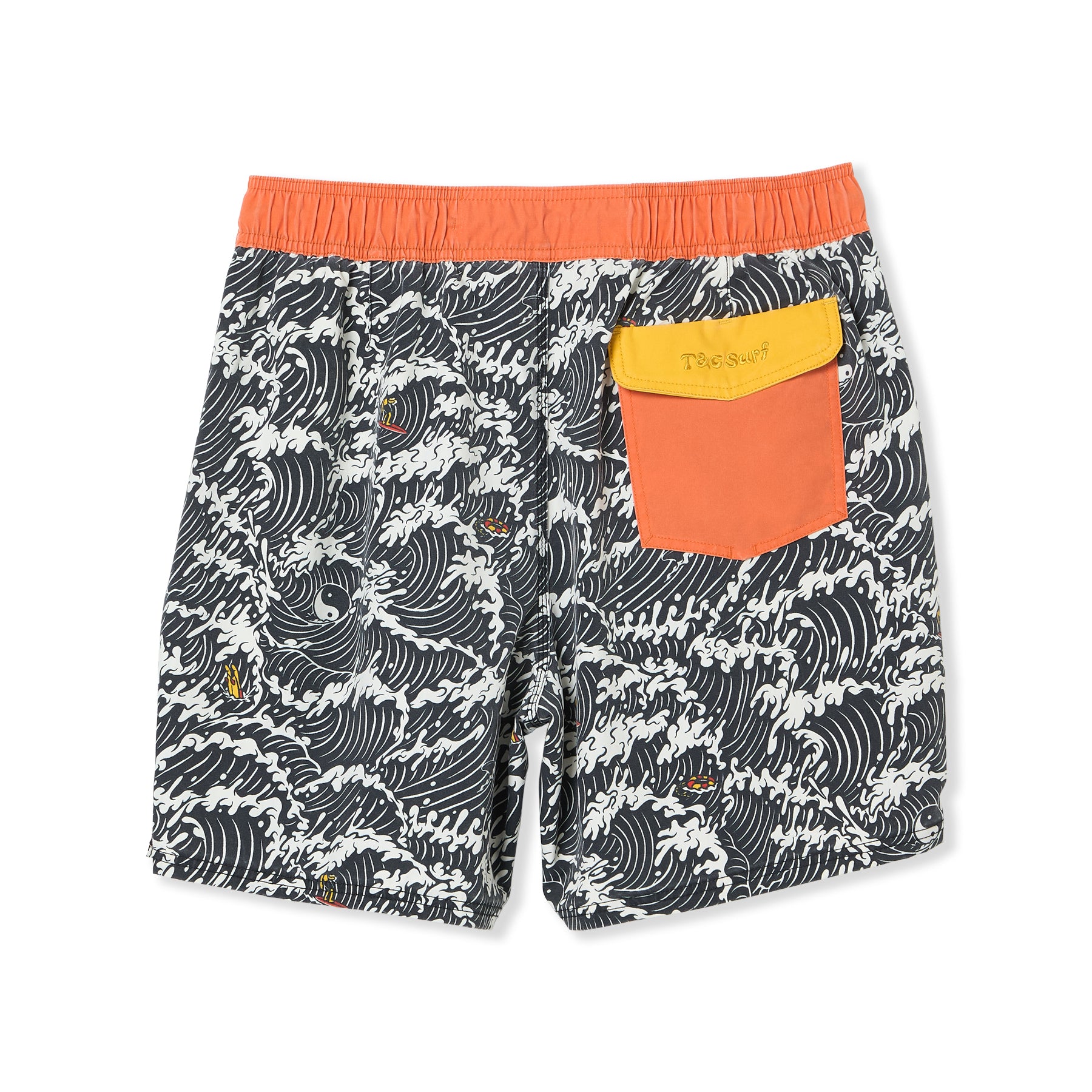 T&C Surf Designs Aloha Elastic 17,5" Beach Short-Black