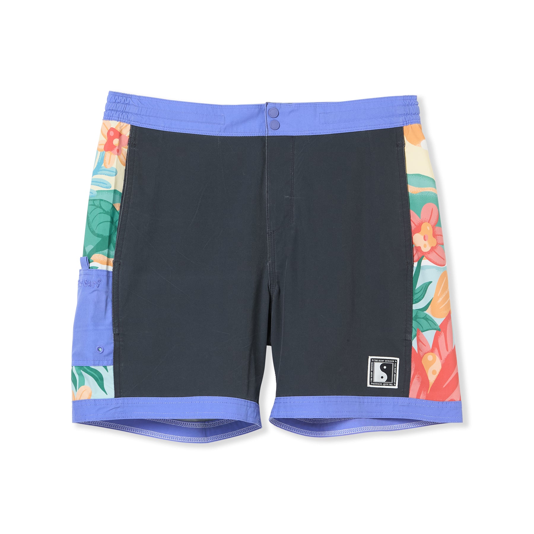 T&C Surf Designs Beach Park 18"  Beach Short-Wash Black