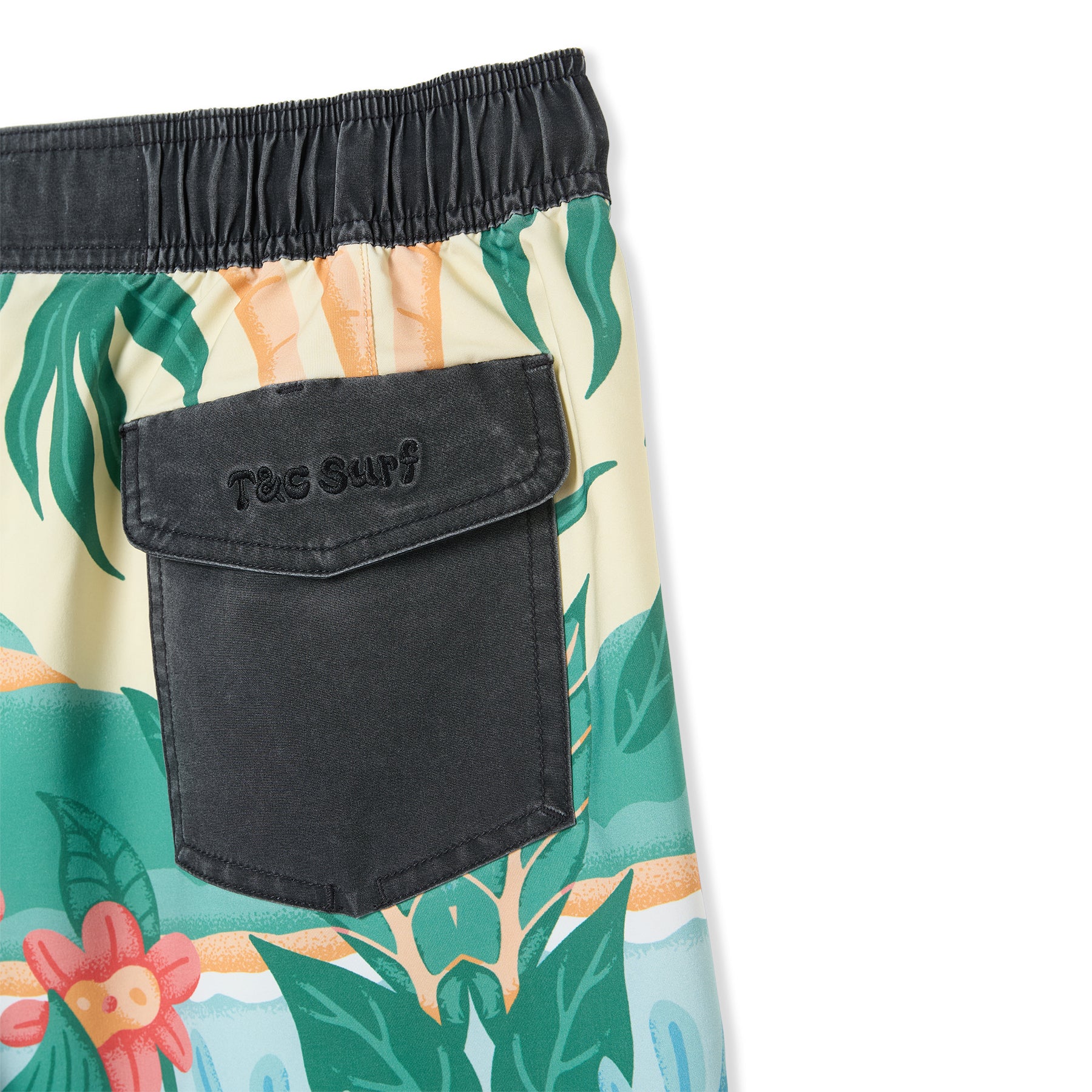 T&C Surf Designs Aloha Elastic 17,5" Beach Short-Green