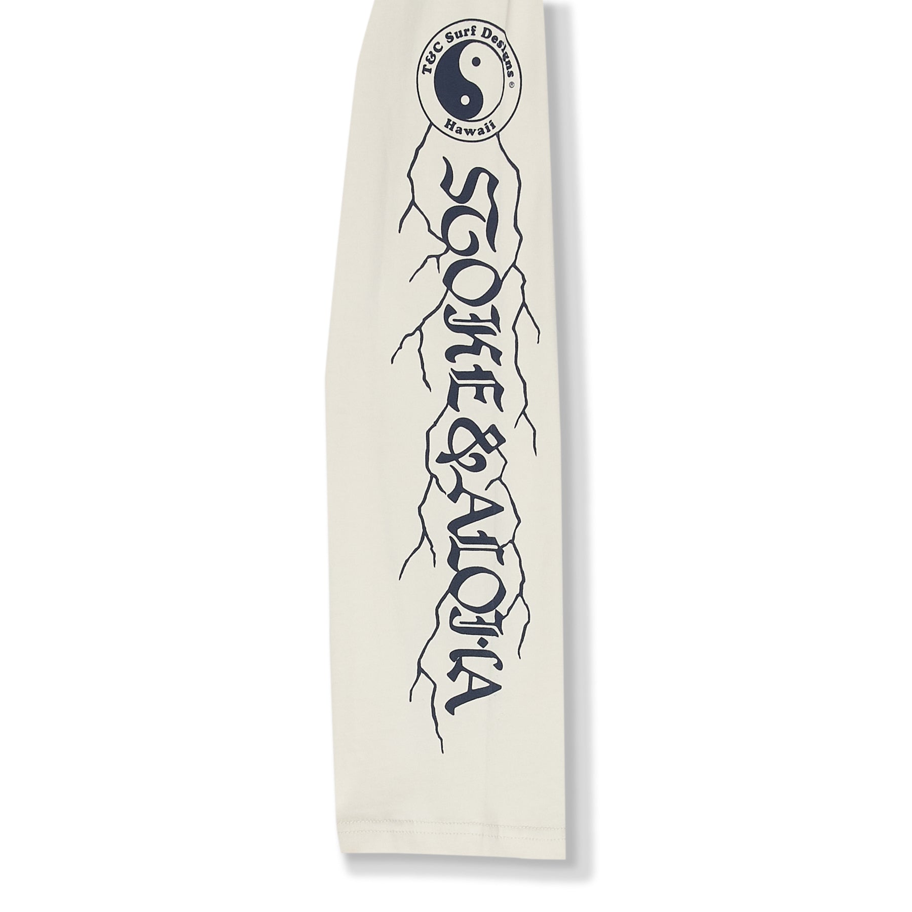 T&C Surf Designs Koï Lightning  L/S Tee-Light Grey