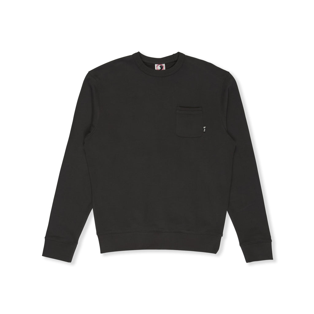 T&amp;C Surf Designs YY 71 Pocket Crew Sweat-Wash Black