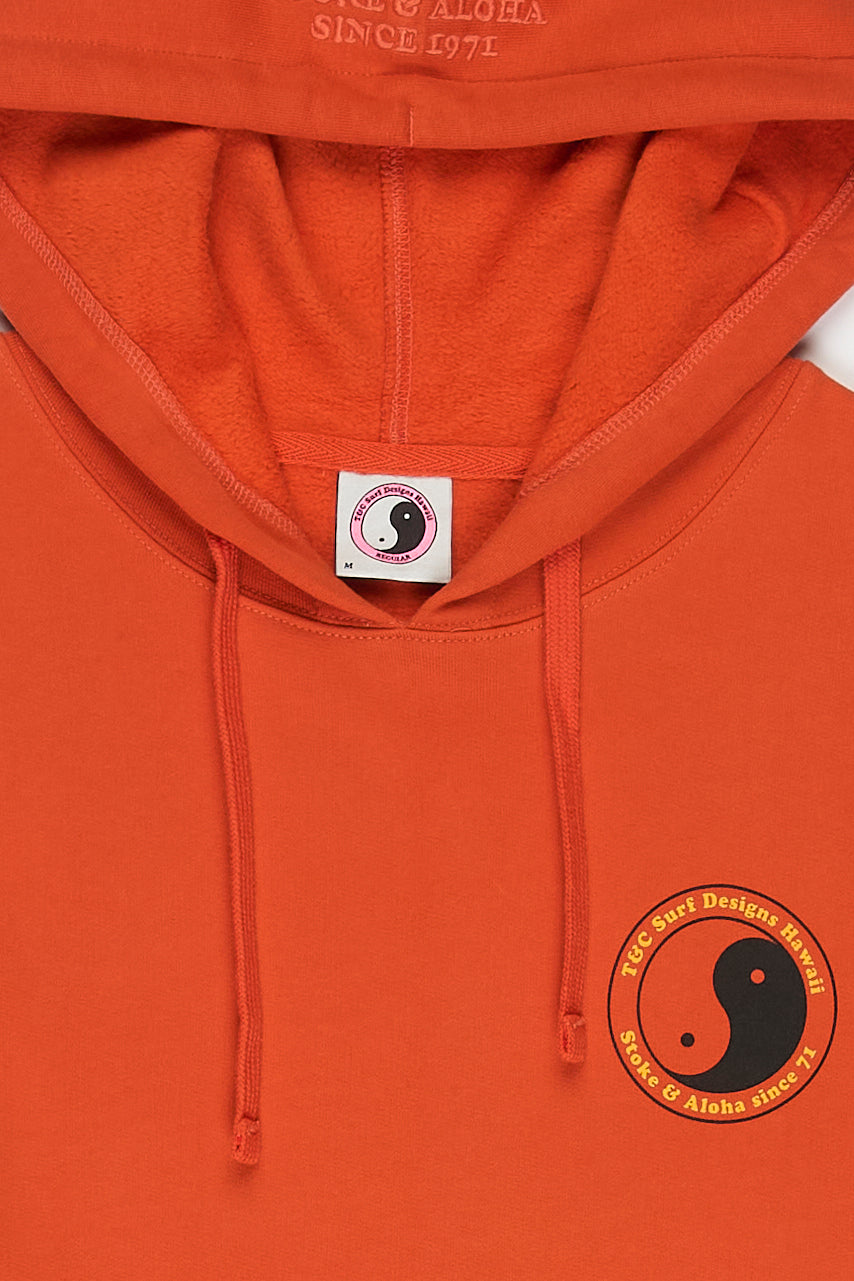 T&C Surf Designs YY 71 Logo Hoodie Sweat-Rust