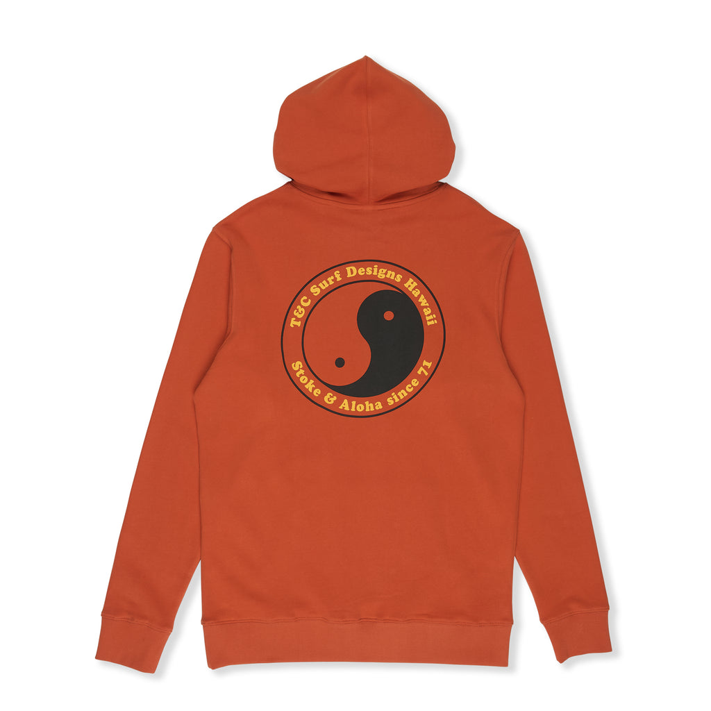T&C Surf Designs YY 71 Logo Hoodie Sweat-Rust
