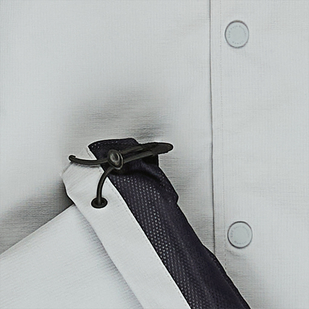 Nylon Hooded Coach Veste - Grey