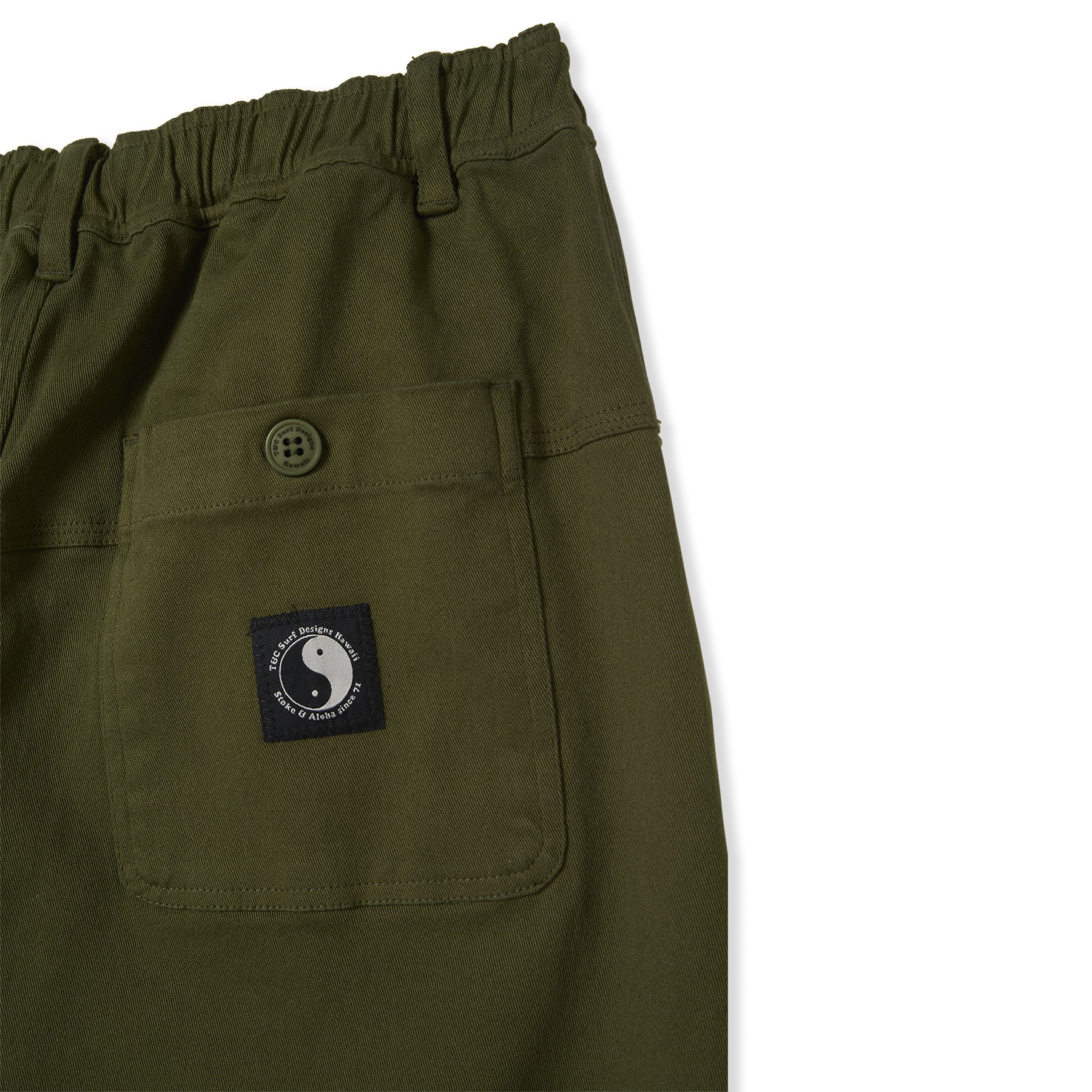T&C Surf Designs Beach Pant-Military Green