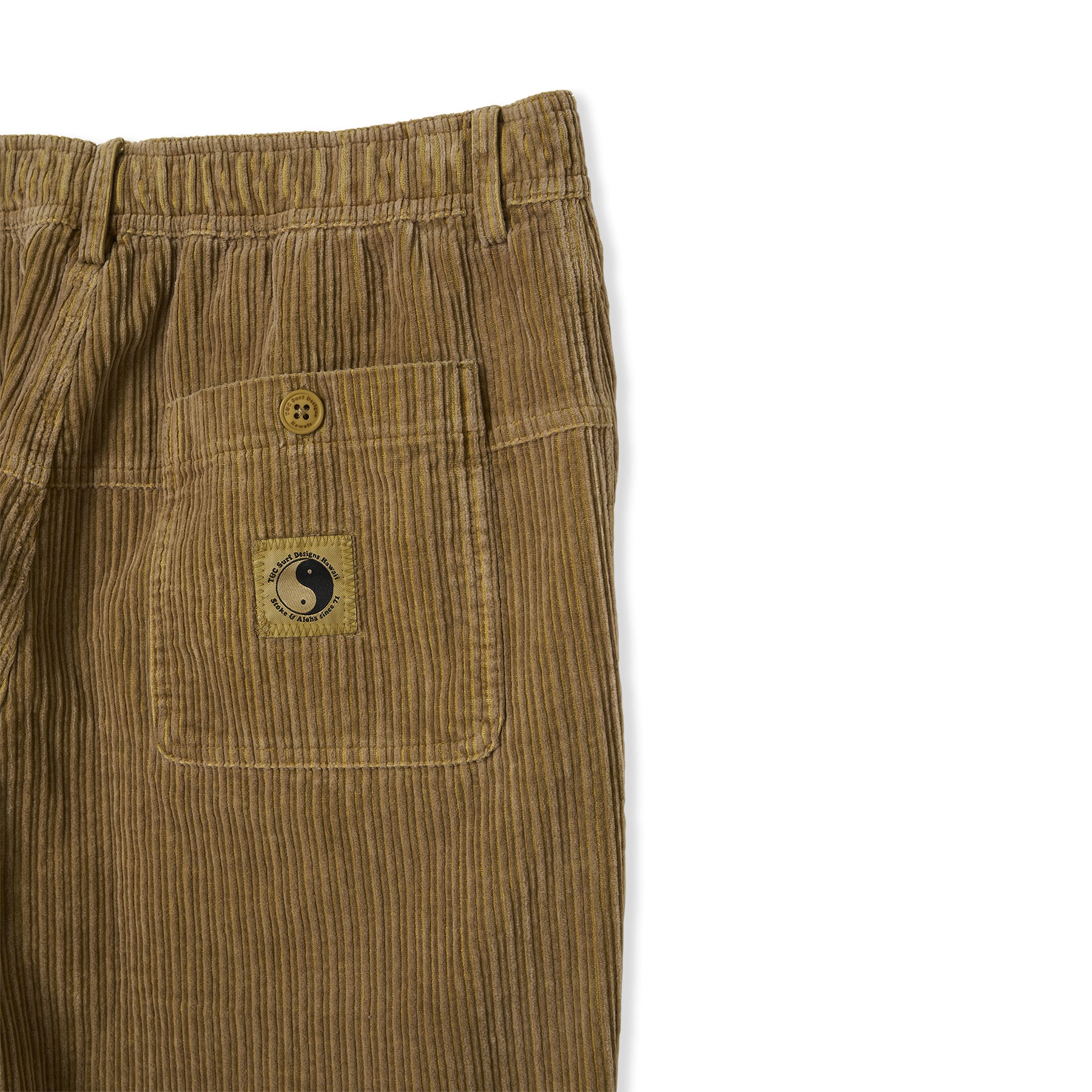 T&C Surf Designs Corduroy Beach Pant-Gold