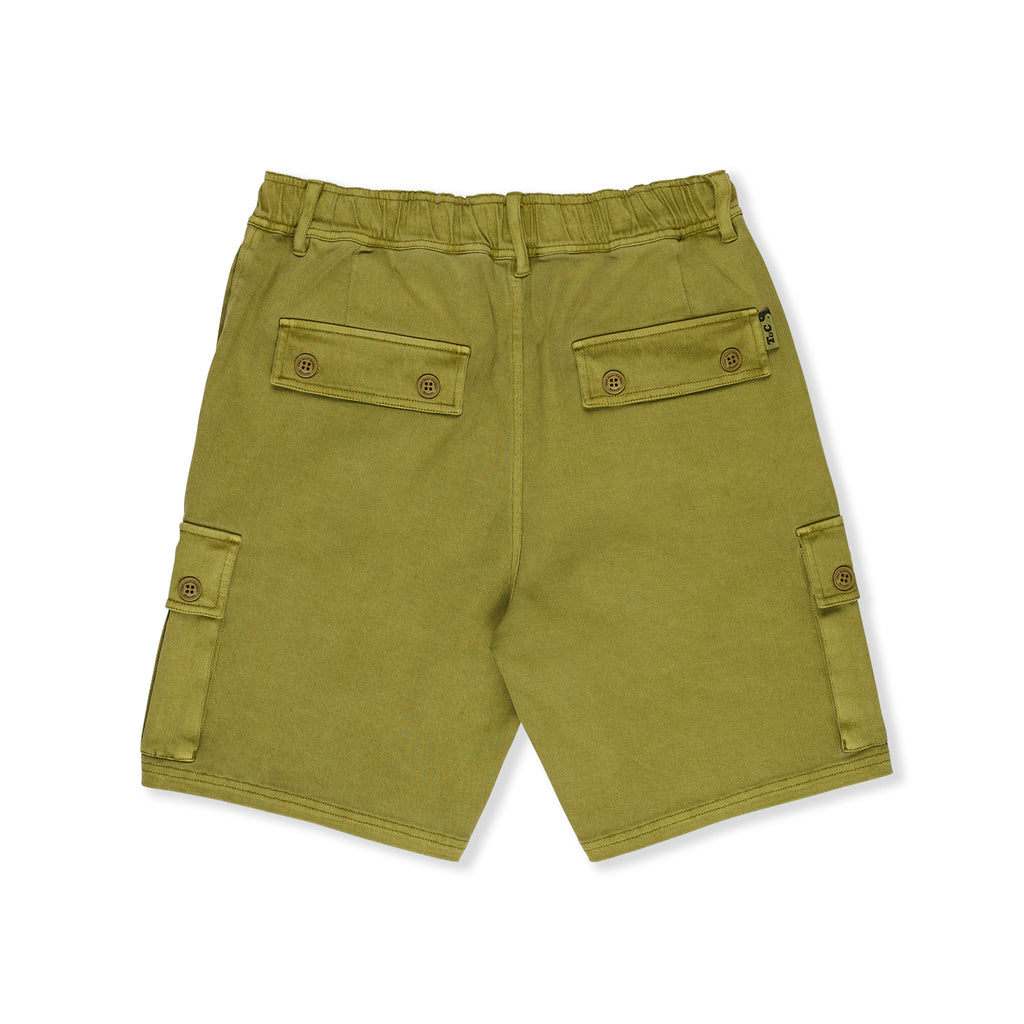 T&C Surf Designs Elastic Country Cargo Short 20"-Moss