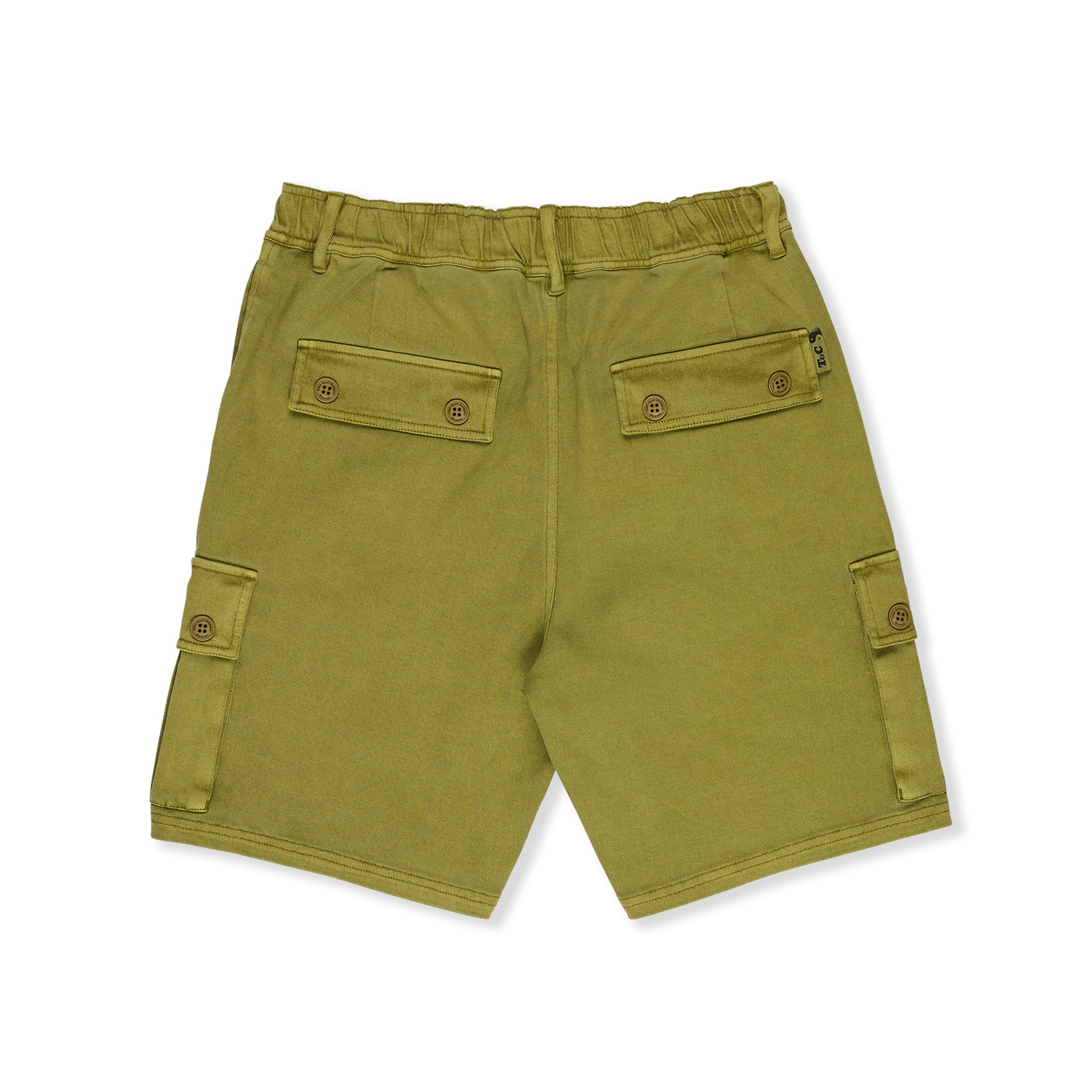 T&C Surf Designs Elastic Country Cargo Short 20"-Moss