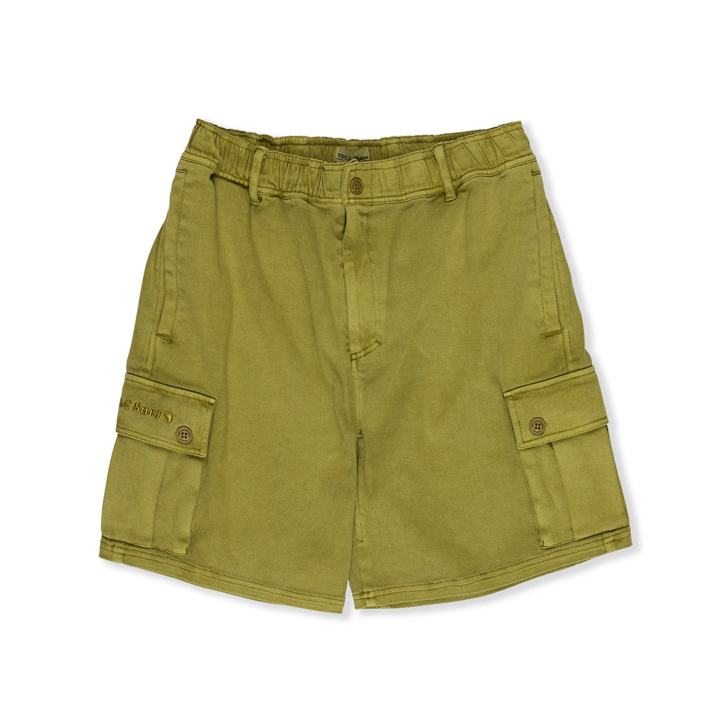 T&C Surf Designs Elastic Country Cargo Short 20"-Moss
