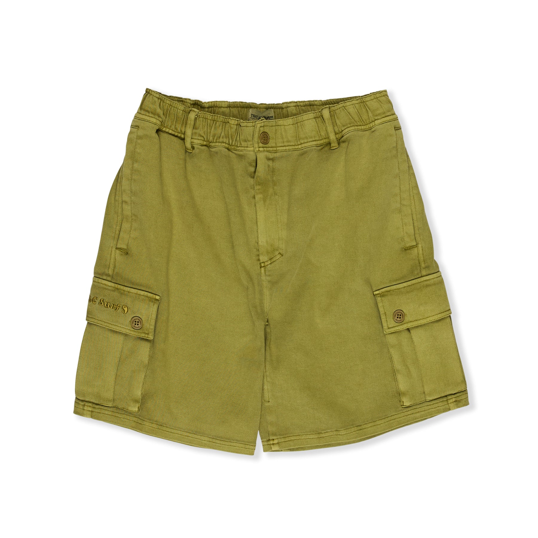 T&C Surf Designs Elastic Country Cargo Short 20"-Moss