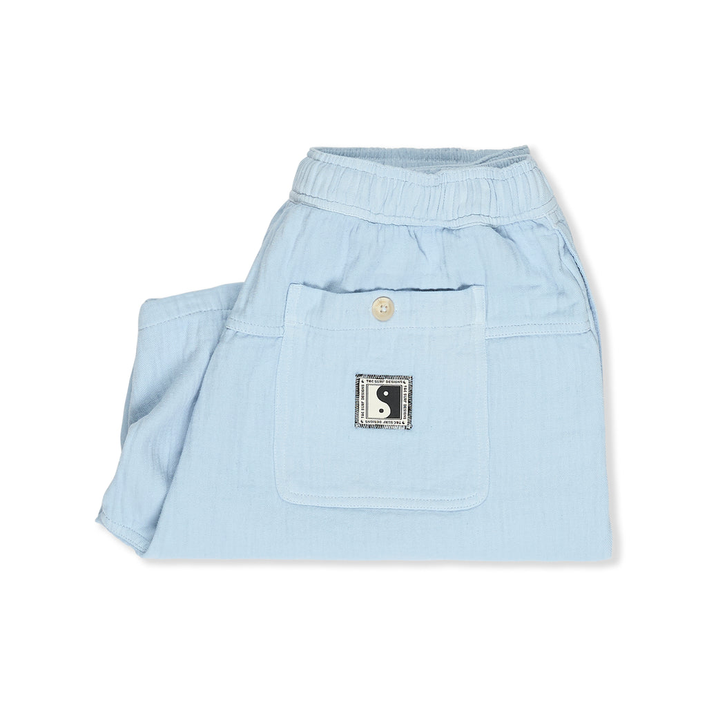 T&C Surf Designs Cotton Gaze Beach Short 20"-Blue Light Used