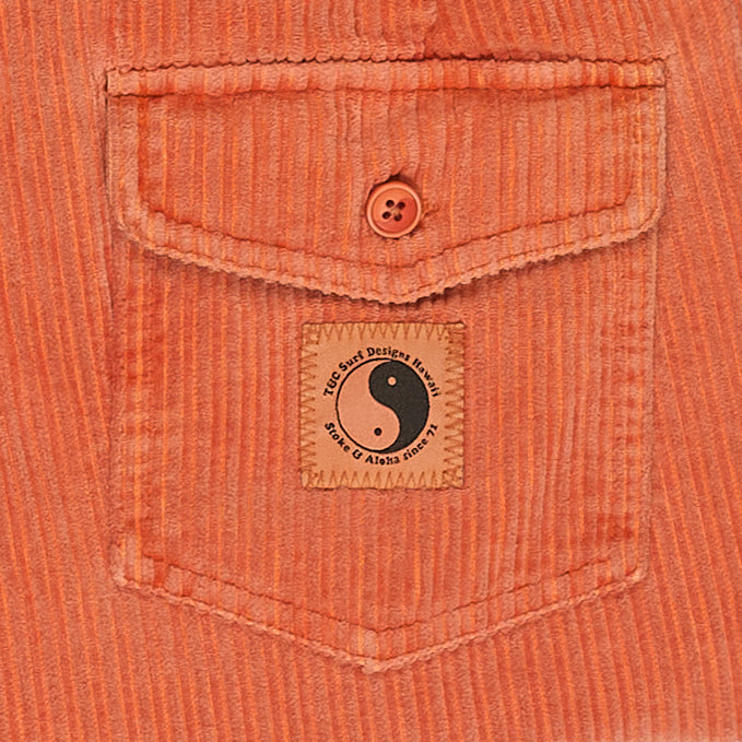 T&C Surf Designs Corduroy Beach Short19"-Rust