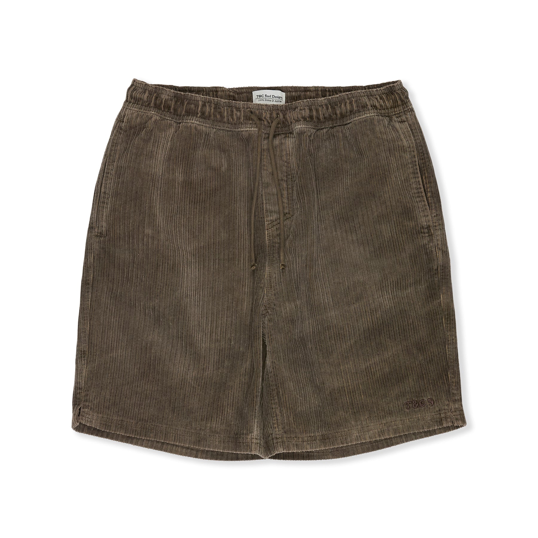 T&C Surf Designs Corduroy Beach Short19"-Brown