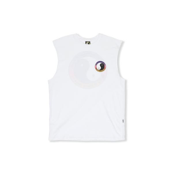 T&amp;C Surf Designs YY 71 Logo Muscle Tee-White