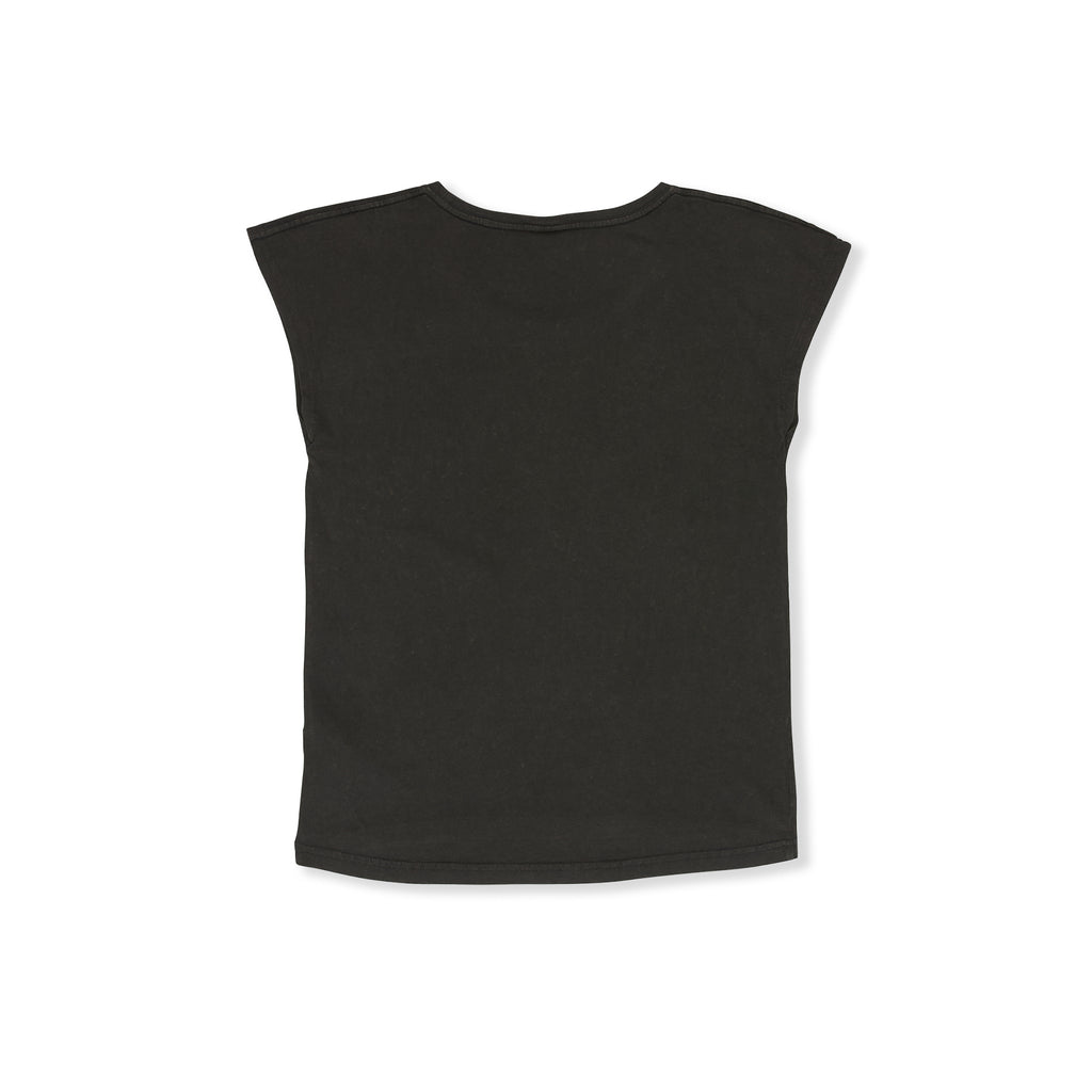 T&C Surf Designs Planet Muscle Tee-Wash Black