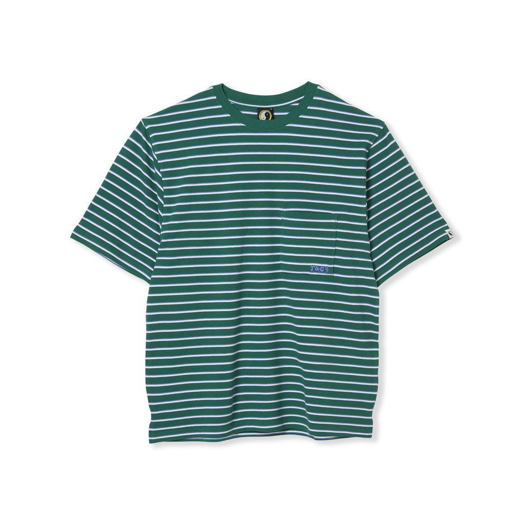 PK Yarn Dye Stripe T-shirt manches courtes -Green