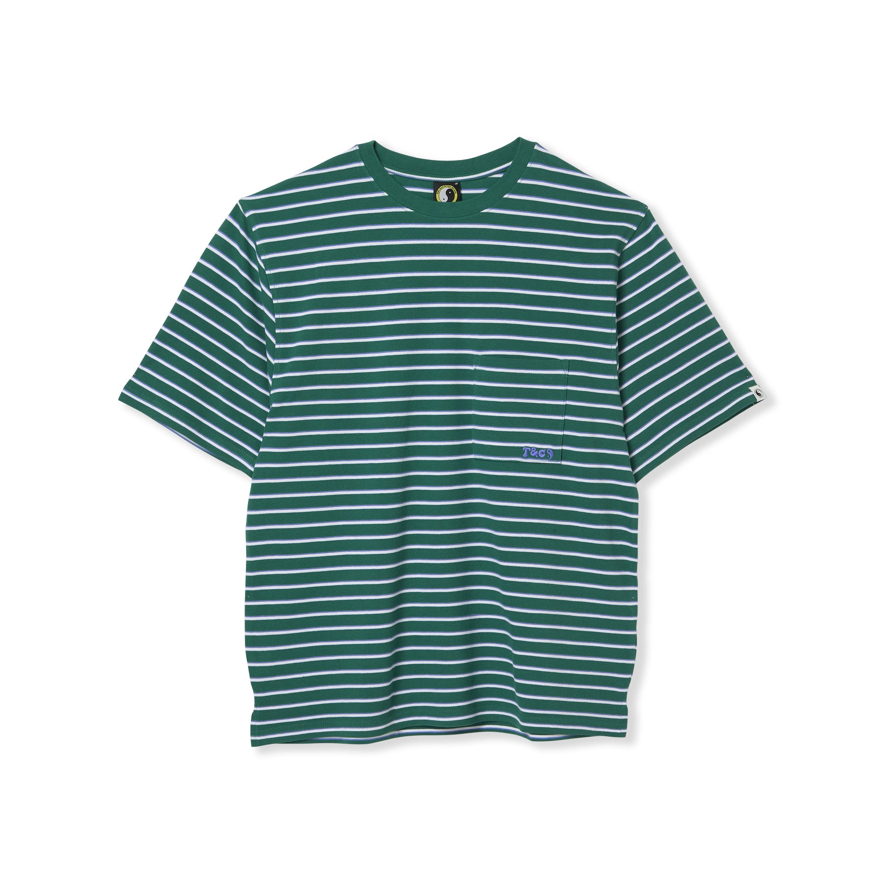 PK Yarn Dye Stripe T-shirt manches courtes -Green