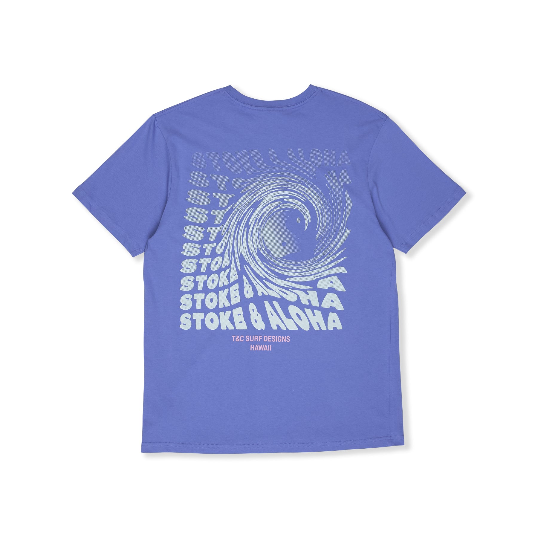 T&C Surf Designs Twisted Print  S/S Tee-Blueberry