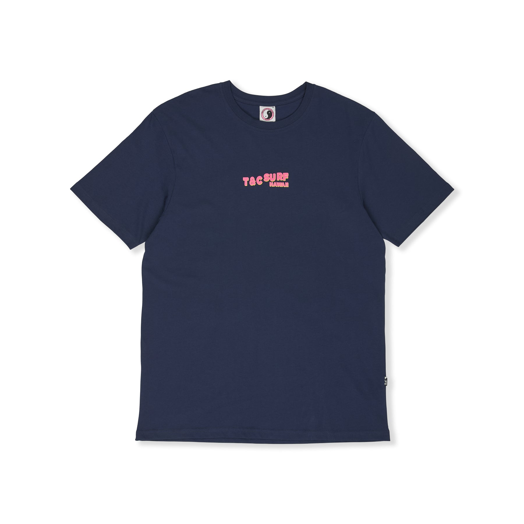 T&C Surf Designs Twisted Print  S/S Tee-Dark Navy