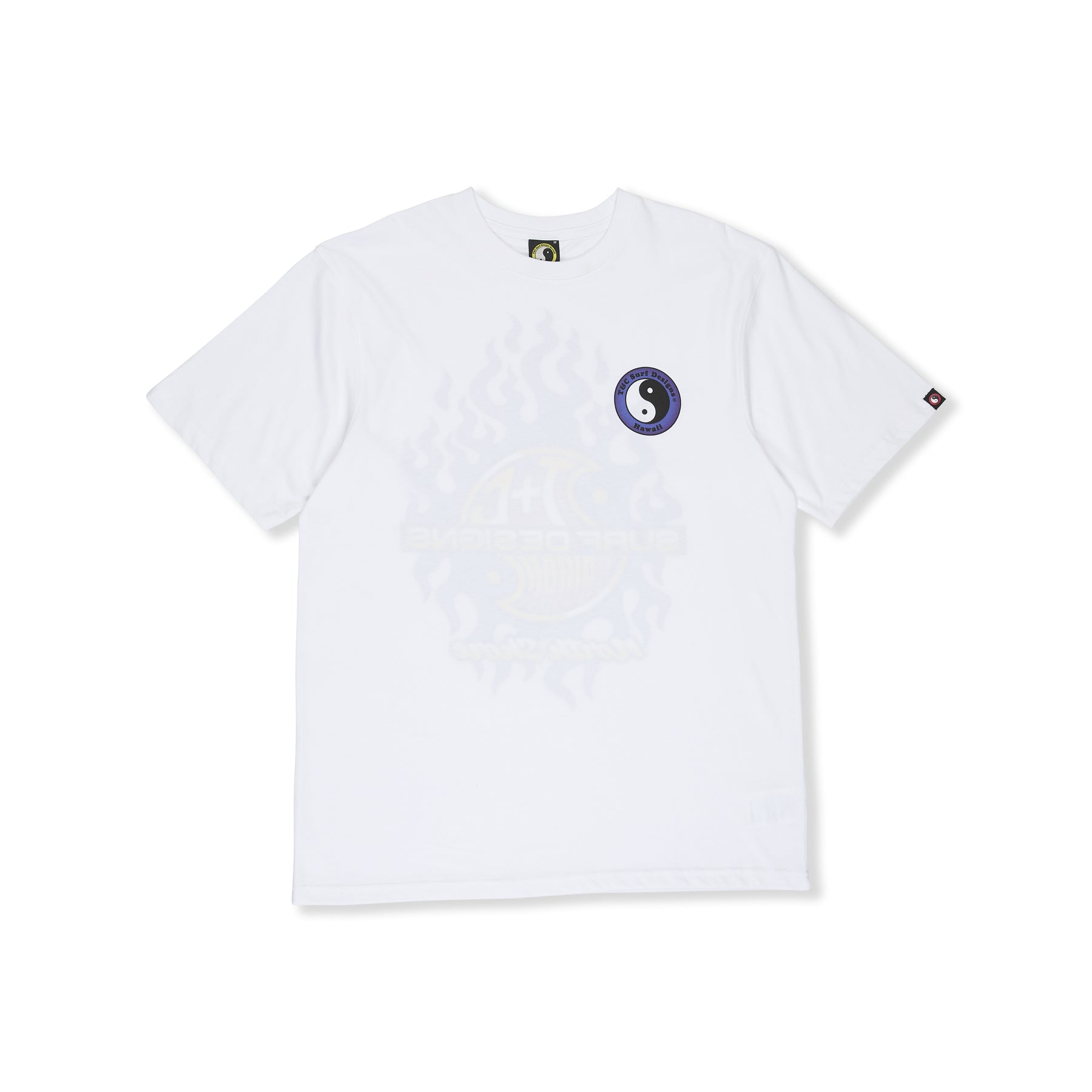T&C Surf Designs Flame S/S Tee-White