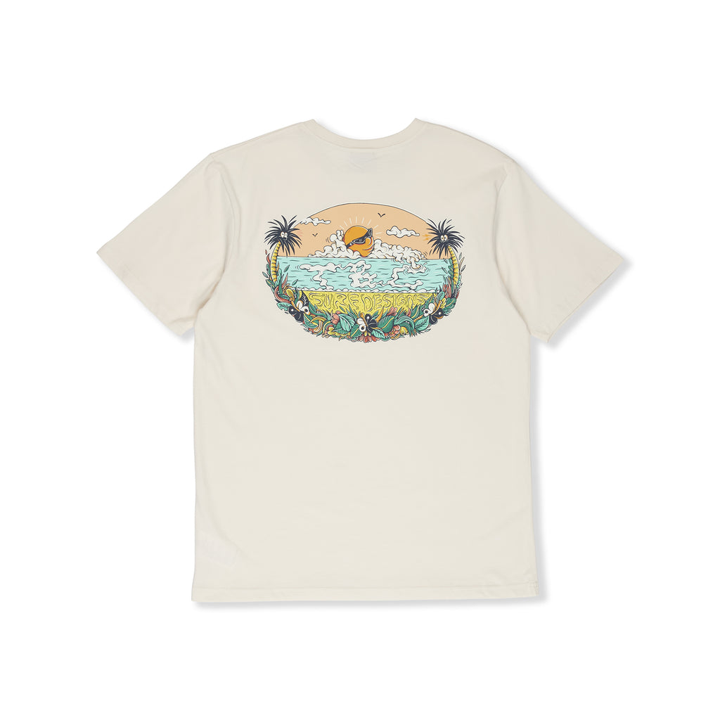 T&C Surf Designs Kenny Sun Set S/S Tee-Vintage White