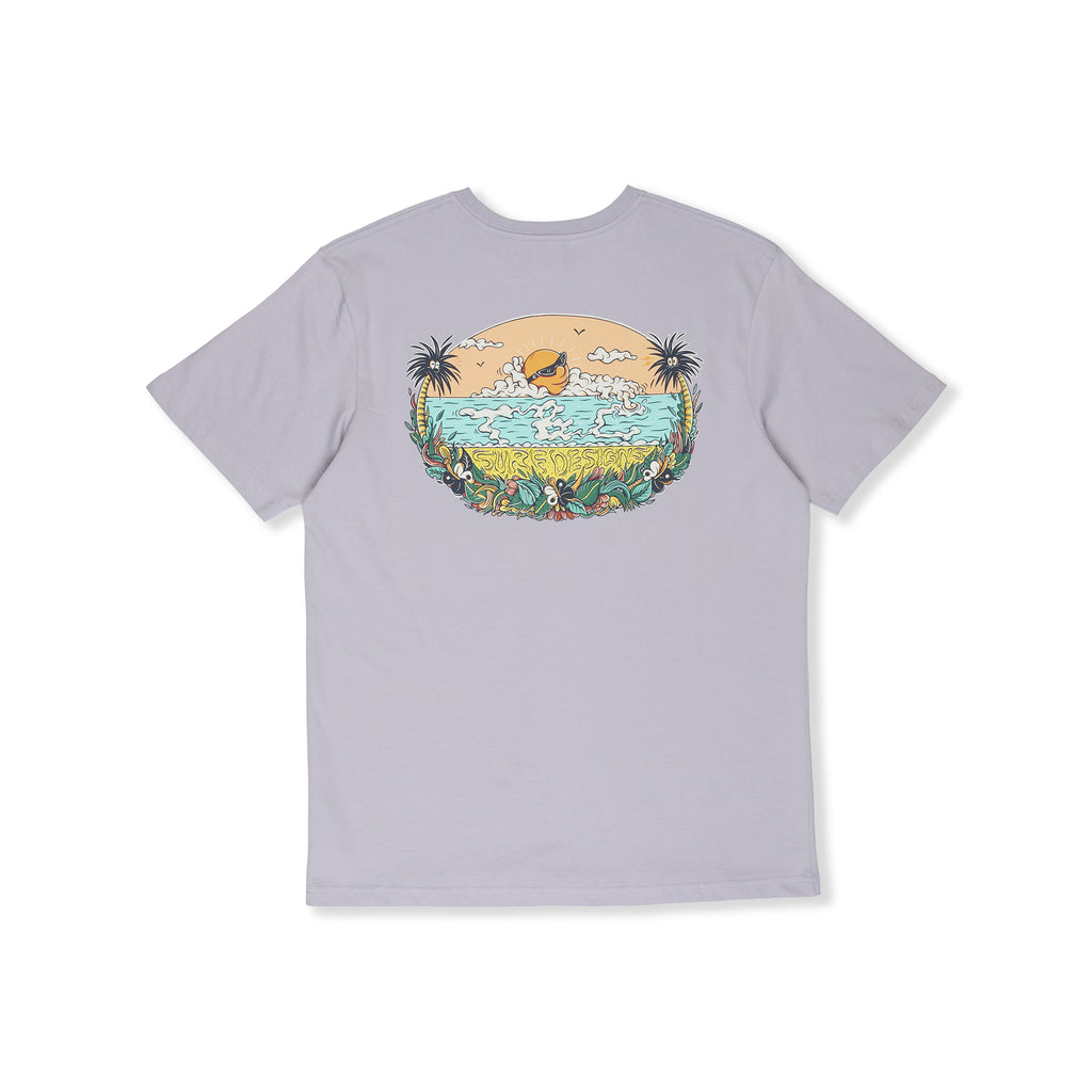 T&amp;C Surf Designs Kenny Sun Set S/S Tee-Washed Lavender