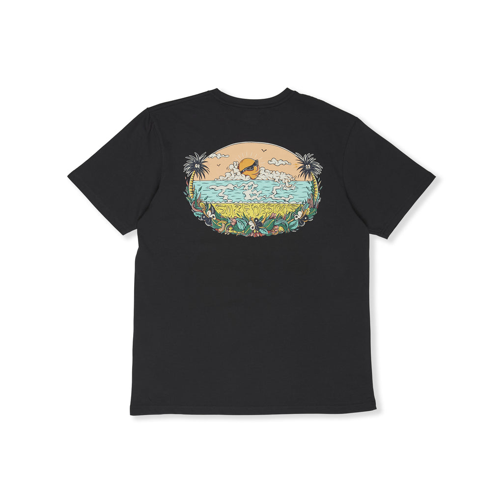T&amp;C Surf Designs Kenny Sun Set S/S Tee-Fatigue Black